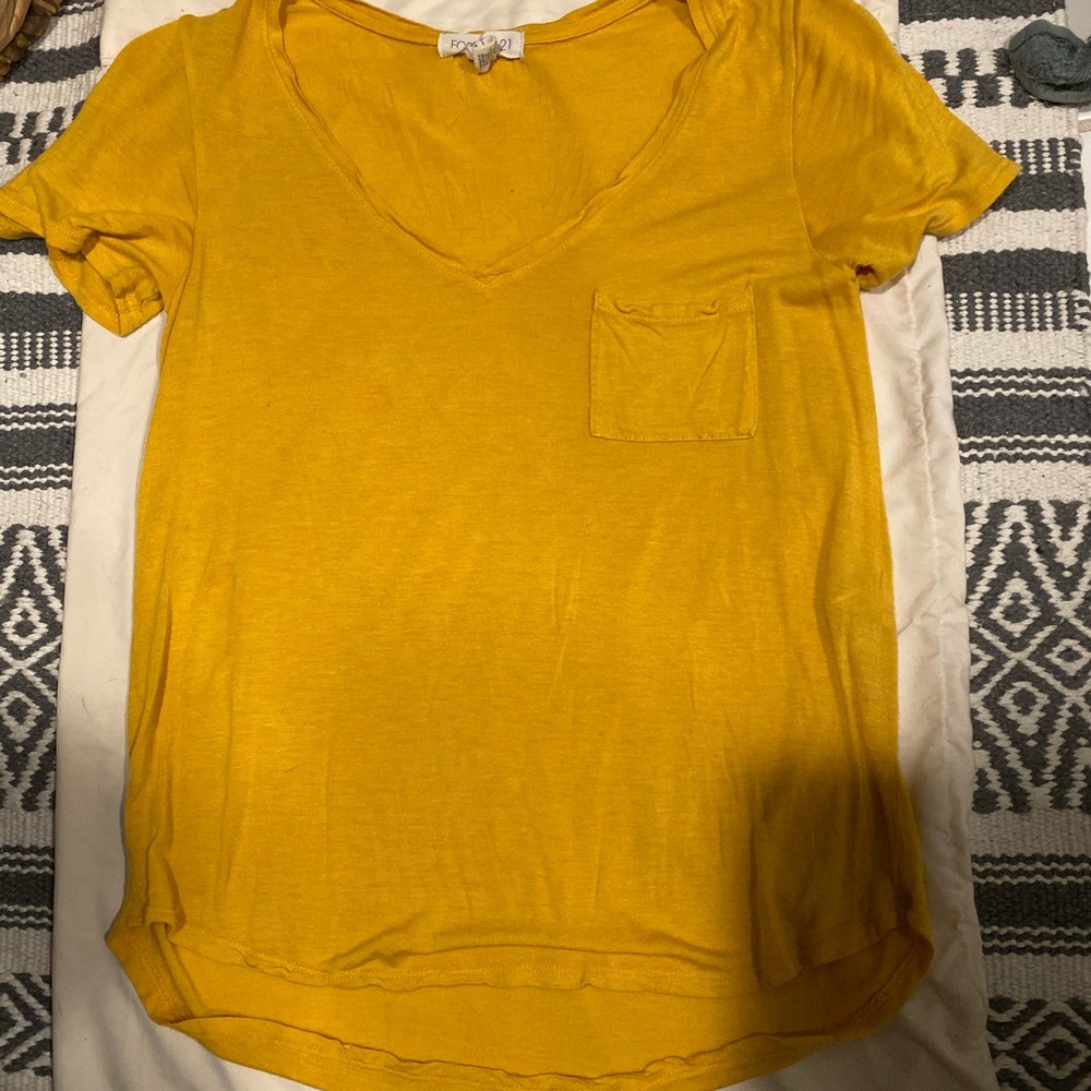 Yellow v neck